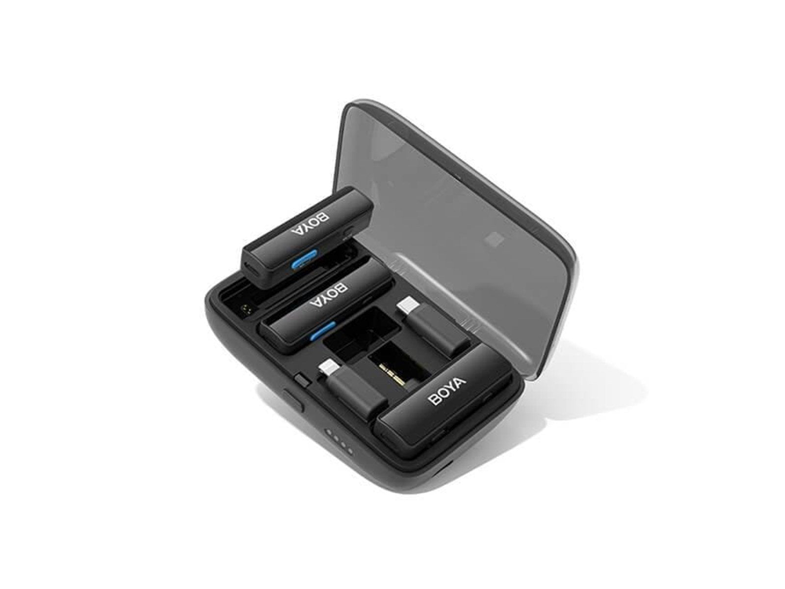 BOYA Wireless Microphone System X2 3.5mm Lightning & USB-C BOYA Wireless Microphone System X2 3.5mm Lightning & USB-C